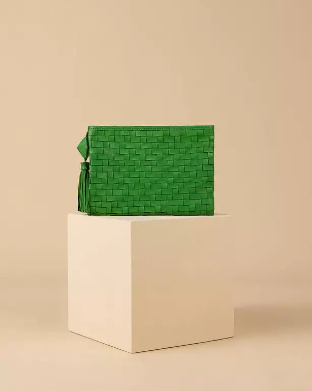 The Aztec Woven Clutch