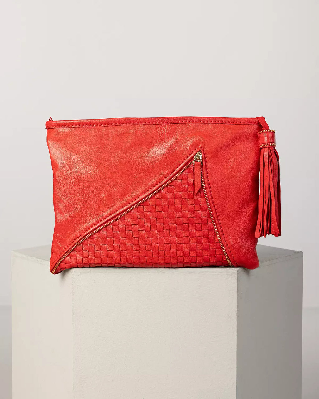 Woven Zippered Clutch