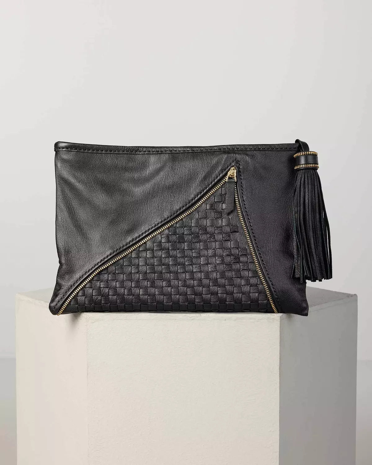 Woven Zippered Clutch