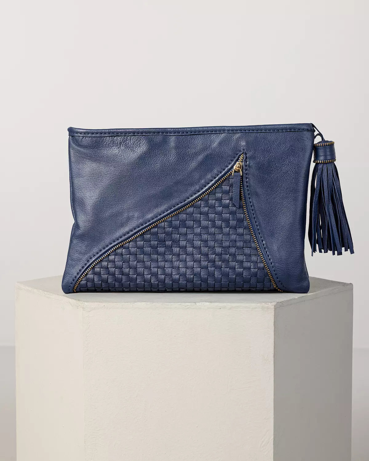 Woven Zippered Clutch