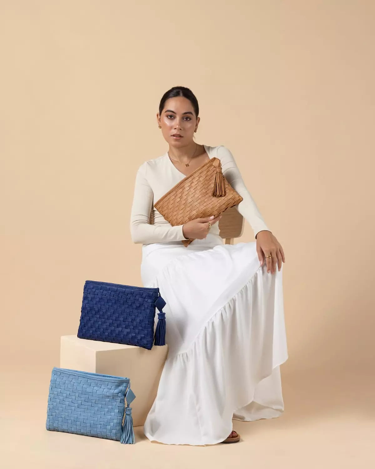 The Aztec Woven Clutch