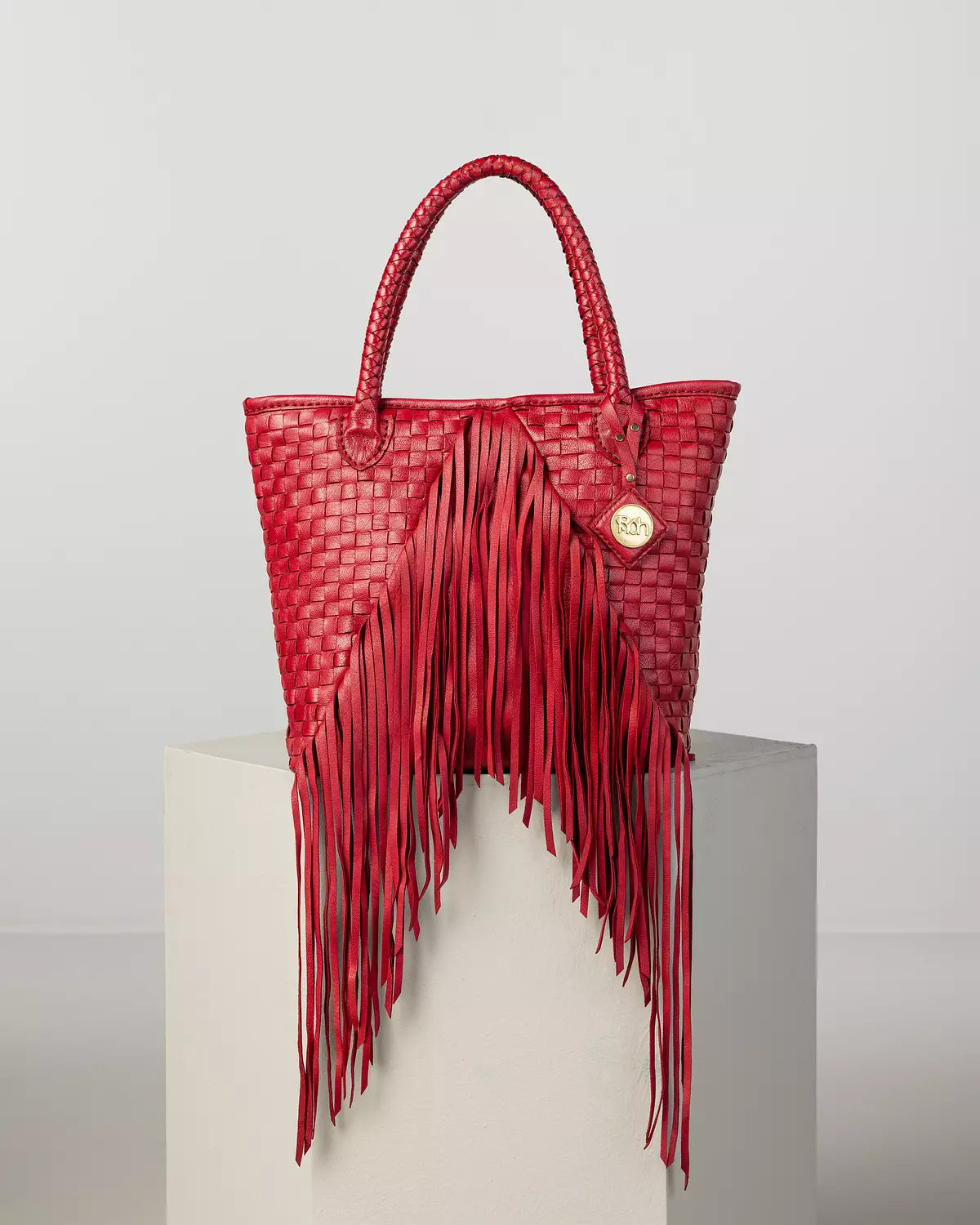 Lady woven and Fringes Bag